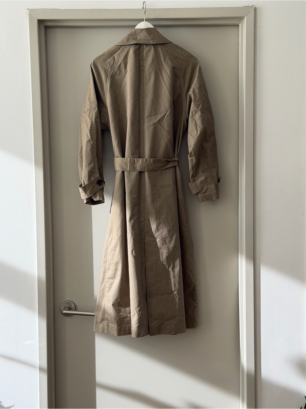 Zara Beige Trench Coat with Belted Waist - Picture 4 of 6